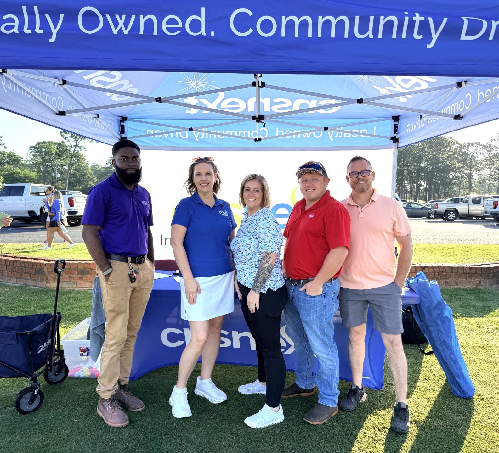 Participants and sponsors at the Moultrie Chamber Golf Tournament